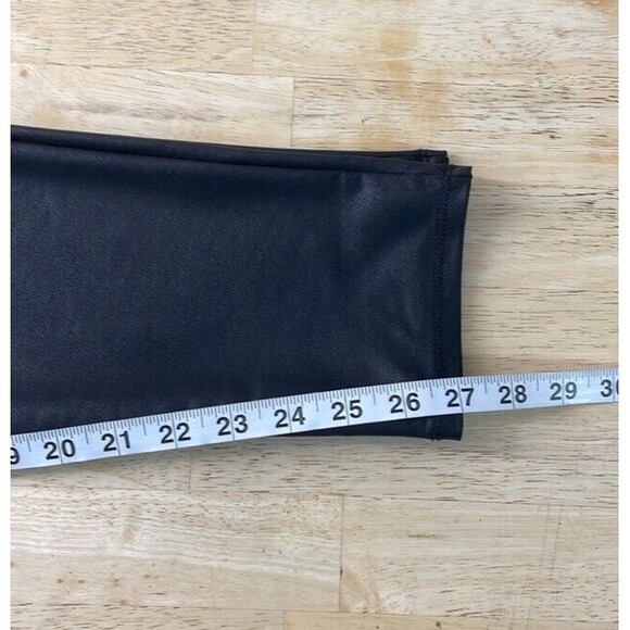 Rachel Zoe Solid Black Tummy Control Seamed Ponte Leggings XL Sexy Sleek Biker - Picture 12 of 12